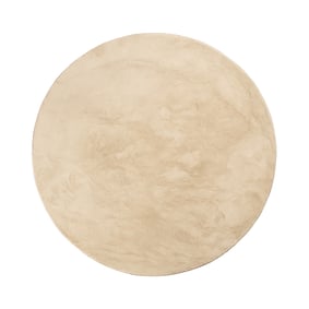 Okrągły dywan z niskim włosiem – Cozy Beige - sfeer