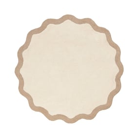 Okrągły Dywan Pralny – Hazy Beż/Krem - product