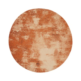Okrągły dywan abstrakcyjny - Candice Terracotta - sfeer