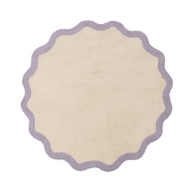 Okrągły Dywan Pralny – Hazy Lila/Krem - sfeer