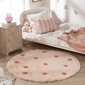 Okrągły dywan do pokoju dziecięcego – Lou Dots Terra