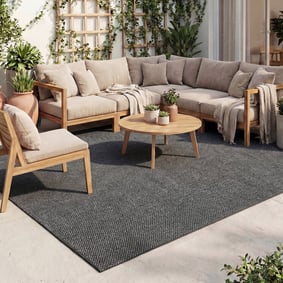 Dywan zewnętrzny - Malta Arrow Czarny