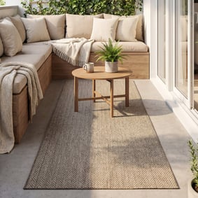 Dywan na balkon - Malta Arrow Naturalny