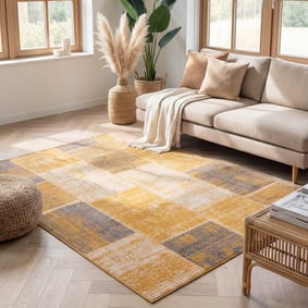 Dywan Patchwork - Spring Ochra/Taupe