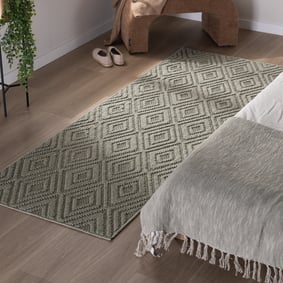 Chodnik - Hidde 3D Diamond Zielony