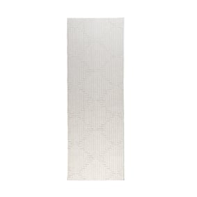 Chodnik - Hidde 3D Lines Biały - sfeer