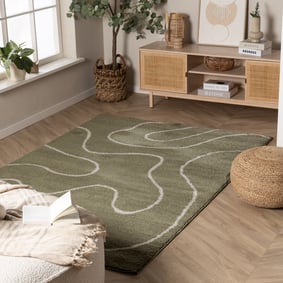 Pralny Dywan – Myrre Swirl Zielony