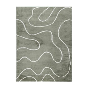 Pralny Dywan – Myrre Swirl Zielony - sfeer