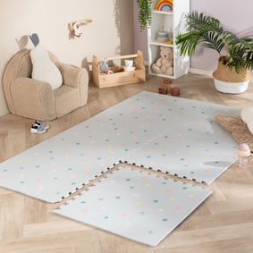 Mata piankowa Puzzle – Alfie Dots Jasnoszara
