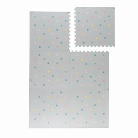 Mata piankowa Puzzle – Alfie Dots Jasnoszara - sfeer