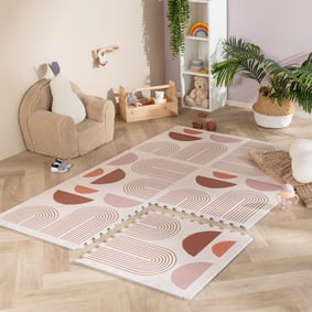 Mata piankowa Puzzle – Alfie Arches Kremowa/Kolorowa