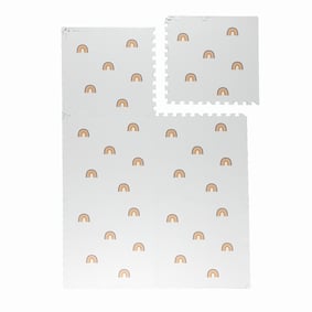 Mata piankowa Puzzle – Alfie Rainbow Biała - sfeer