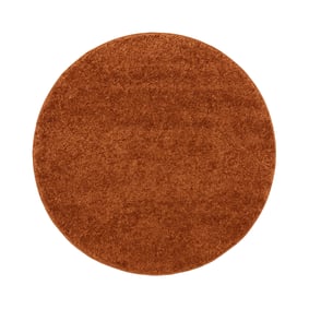 Okrągły dywan z wysokim włosiem – Wish Terracotta - sfeer