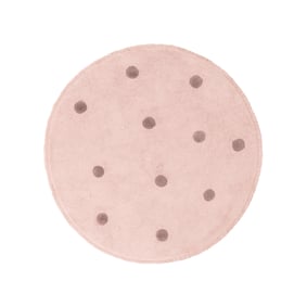 Okrągły Dywan do Pokoju Dziecięcego – Lou Dots Fioletowy - sfeer