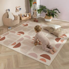 Mata piankowa Puzzle - Alfie XL Arches Kremowa/Kolorowa