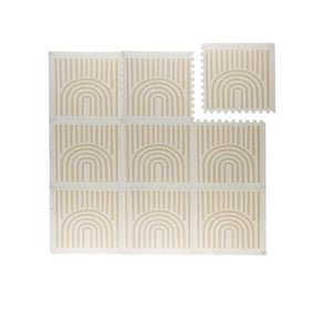 Mata piankowa Puzzle - Alfie XL Grid Beżowa - sfeer