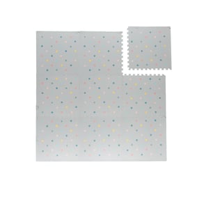 Mata piankowa Puzzle - Alfie XL Dots Jasnoszara - sfeer