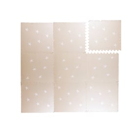 Mata piankowa Puzzle - Alfie XL Stars Szara/Beżowa - sfeer