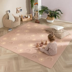Mata piankowa Puzzle - Alfie XL Sun Różowa