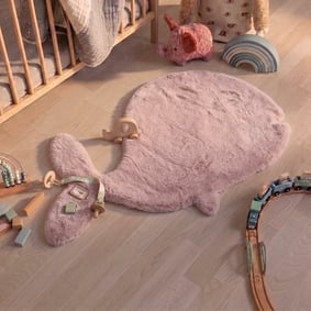 Dywan dziecięcy - Huggy Whale Różowy
