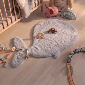 Dywan dziecięcy - Huggy Whale Szary