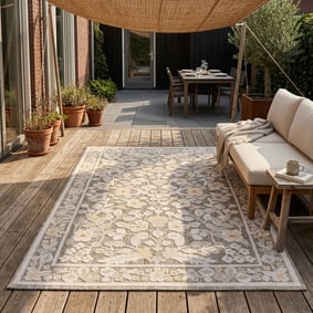 Dywan zewnętrzny - Bloom Oriental Taupe