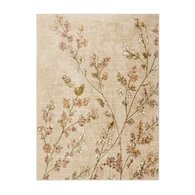 Dywan do prania - Misty Floral Kremowy - sfeer