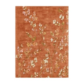 Dywan do prania - Misty Floral Terakota - sfeer