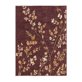 Dywan do prania - Misty Floral Brązowy - sfeer