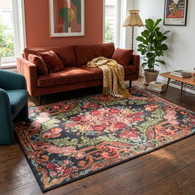 Dywan - Estate Rose Kilim Złoty