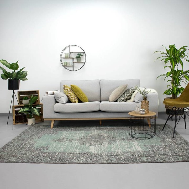 Dywan vintage - Dreams Zielony/Szary - 4