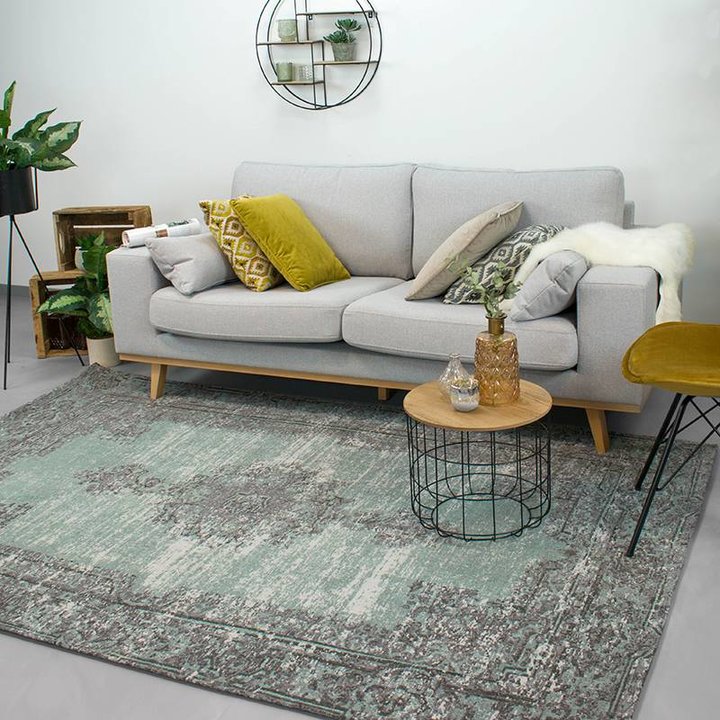 Dywan vintage - Dreams Zielony/Szary - 2
