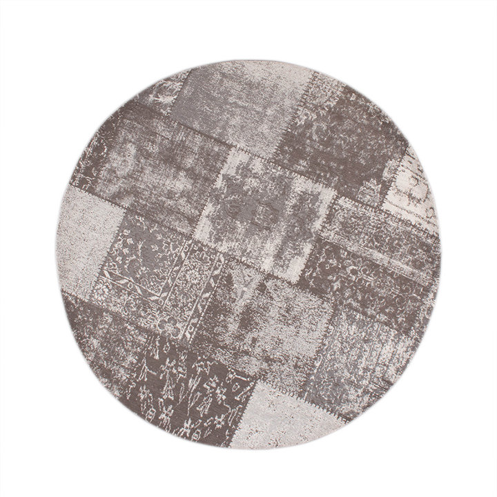 Dywan okrągły Patchwork - Dreams Szary - 1
