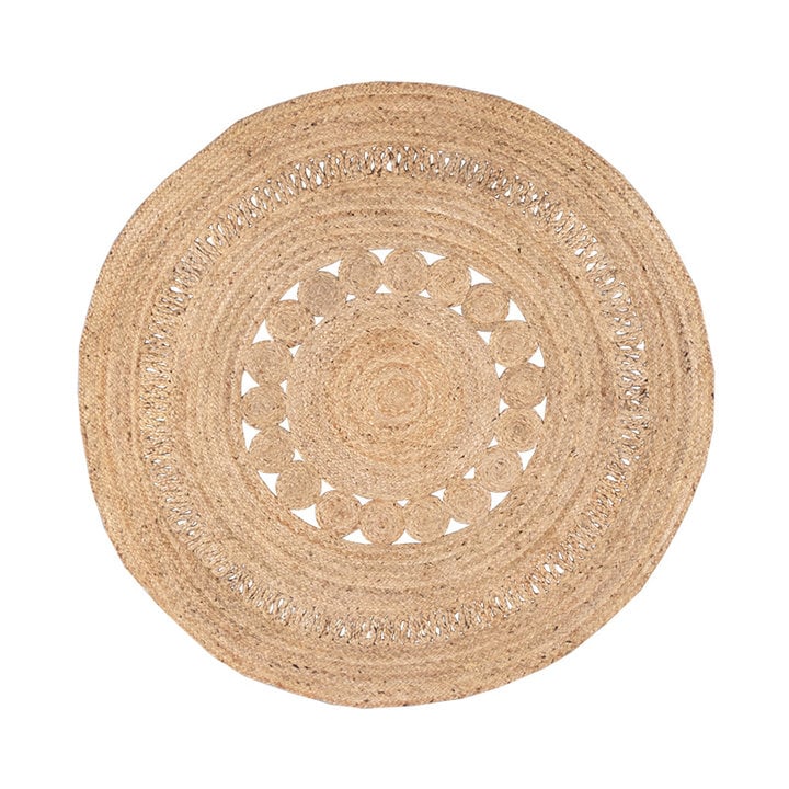 Dywan jutowy okrągły - Fair Rattan/Naturalny - 1