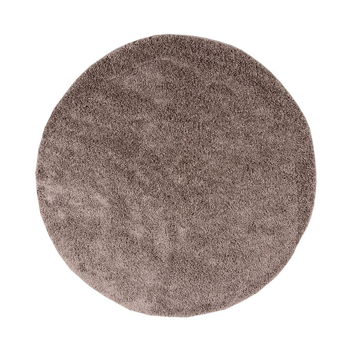 Dywan okrągły z długim włosiem - Lofty Taupe - 1