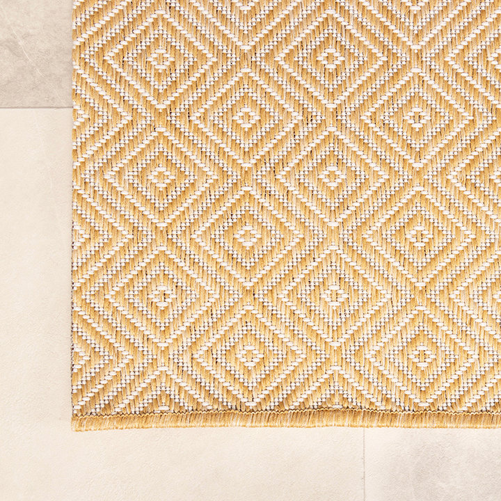 Dywan zewnętrzny - Summer Tile Żółty - 6