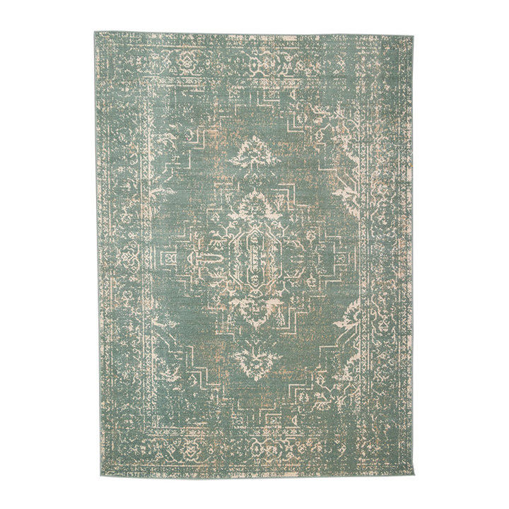 Dywan vintage - Spring Ethnic Zielony/Kremowy - 1