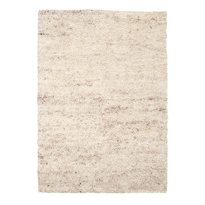 Dywan wełniany z długim włosiem - Royal Kremowy/Taupe - 1