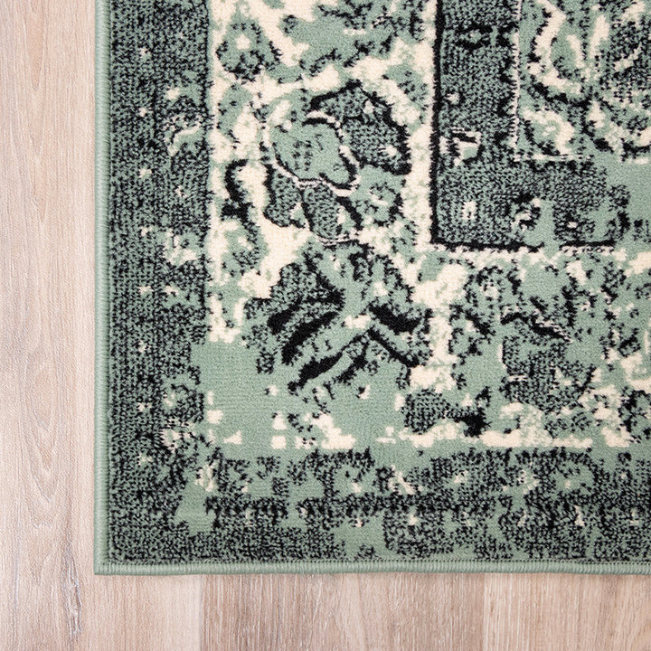 Dywan vintage - Wonder Zielony/Czarny - 4