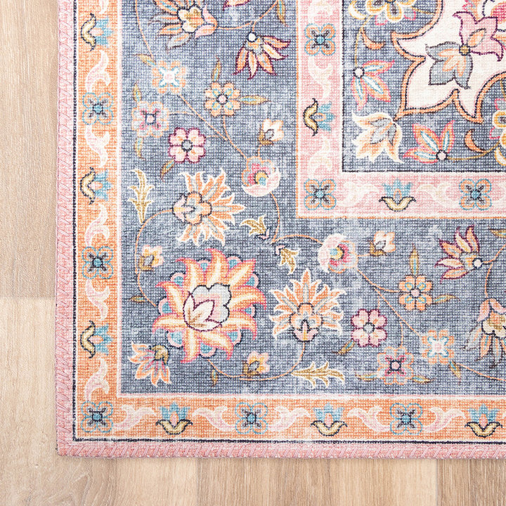 Dywan vintage - Lily Medallion Różowy - 7
