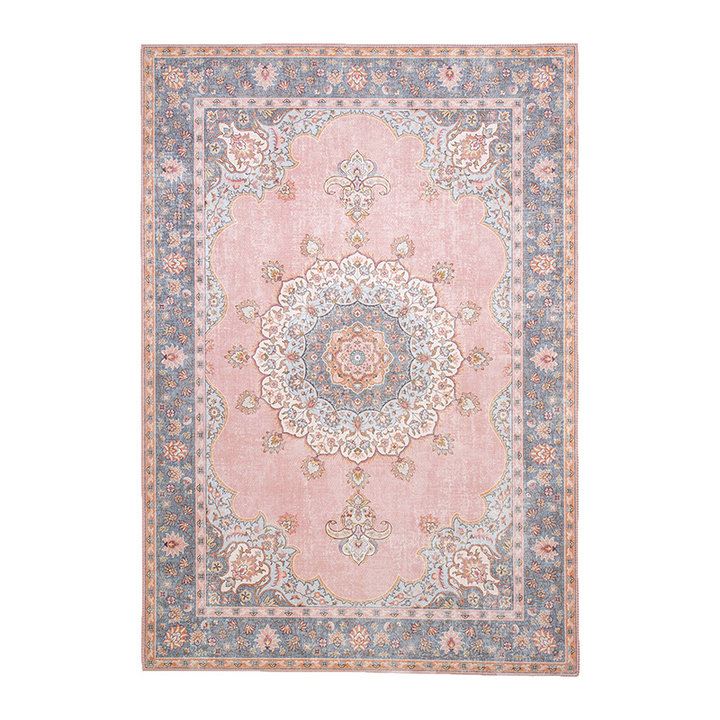 Dywan vintage - Lily Medallion Różowy - 1