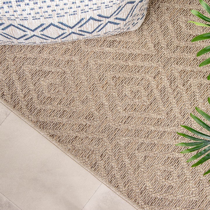 Dywan zewnętrzny z juty - Fora Tile Naturalny - 2
