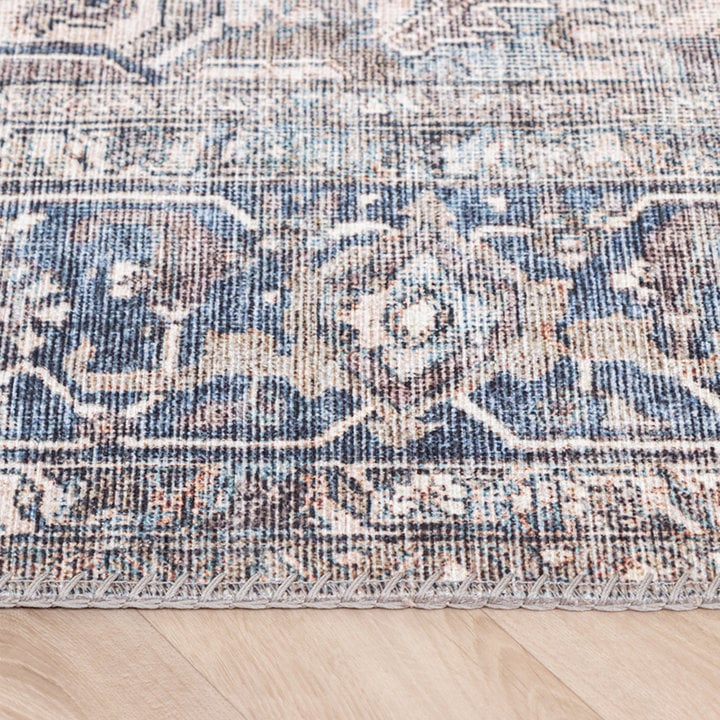 Dywan vintage - Lugan Niebieski/Taupe - 3