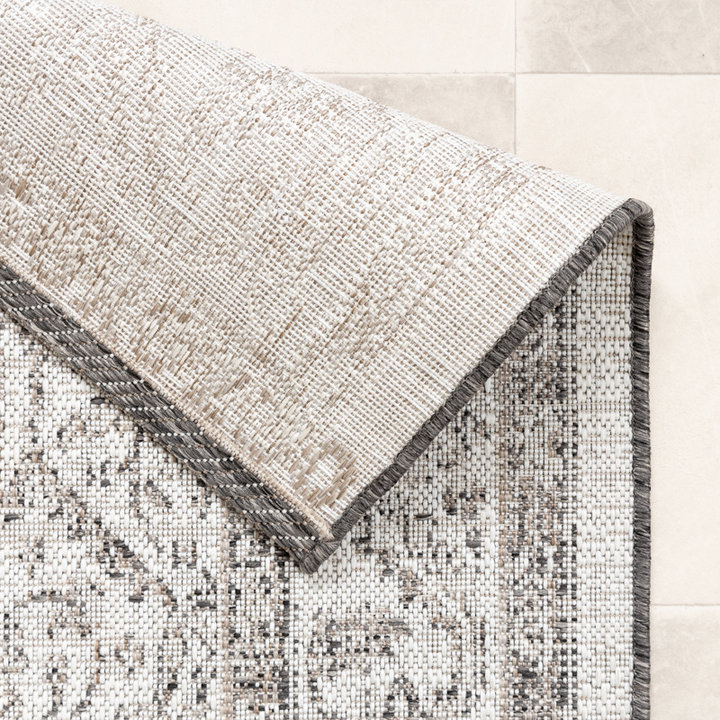 Dywan zewnętrzny vintage - Victoria Aztec Szary - 5