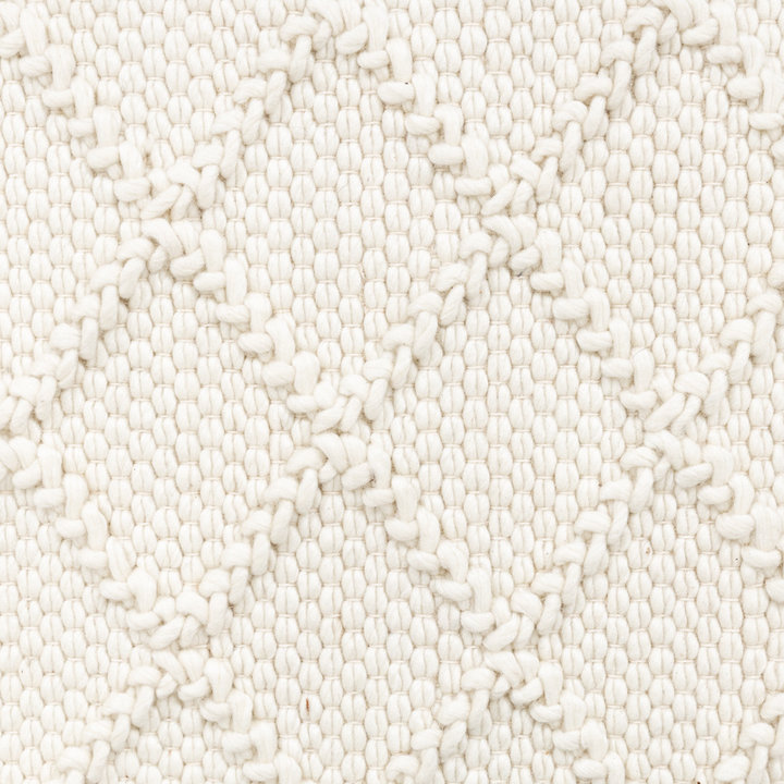 Dywan wełniany pleciony - Knit Kremowy - 2