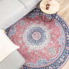 Dywan okrągły vintage - Lily Medallion Czerwony/Różowy - thumbnail 2