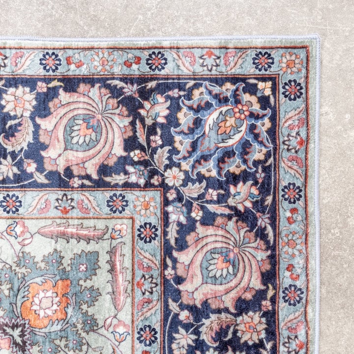 Dywan vintage - Imagine Medallion Niebieski - 4