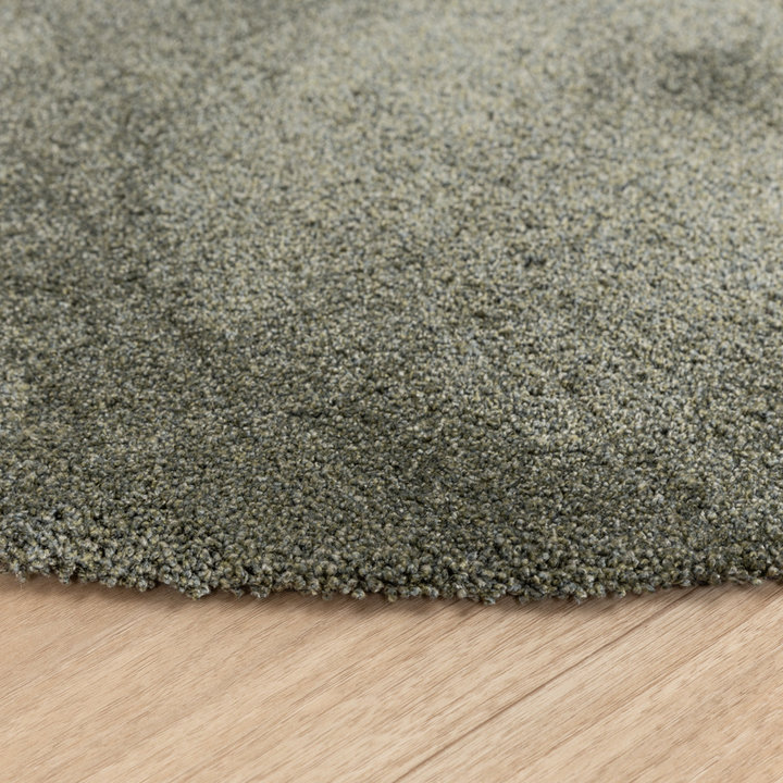 Dywan okrągły nadający się do prania - Clean Zielony - 5