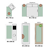 Chodnik dywanowy vintage - Spring Medaillon Kremowy/Zielony - thumbnail 6