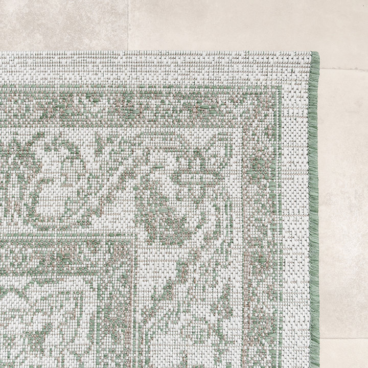 Dywan zewnętrzny vintage - Victoria Aztec Zielony - 3